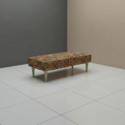 Rackhams Statement Window Seat Bench – High-Density Foam, Designer Pattern, UK Handcrafted - 43 x 43 Inches (110 x 110cm) - thumbnail 4