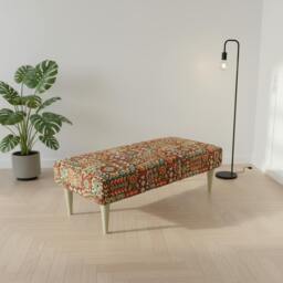 Rackhams Statement Window Seat Bench – High-Density Foam, Designer Pattern, UK Handcrafted - 43 x 43 Inches (110 x 110cm) - thumbnail 2