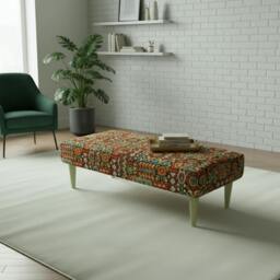 Rackhams Statement Window Seat Bench – High-Density Foam, Designer Pattern, UK Handcrafted - 43 x 43 Inches (110 x 110cm) - thumbnail 6