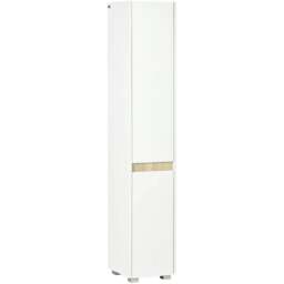 Rackhams Tall Bathroom Cabinet with Adjustable Shelves, 5-Tier Modern Freestanding Tallboy with Storage Cabinets, White - thumbnail 1