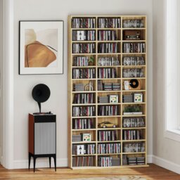 Rackhams DVD CD Media Storage Rack, Video Display Unit, Oak Tone - Oak - thumbnail 1