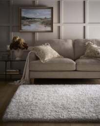 Rackhams Chicago Cream Shaggy Rug - 140X200 cm - thumbnail 5