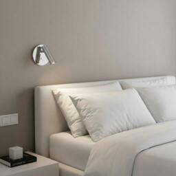 Rackhams 3 Watt Chrome Recessed Adjustable Bed Reading Lamp
