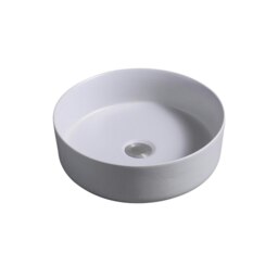 Rackhams 7844 Ceramic Vert Round Countertop Basin in Cement - Cement - Ceramic - One Size - thumbnail 2