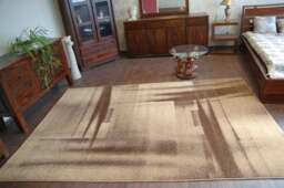 Rackhams Caramel Zuzu Rug - Brown - 160cm x 220cm - thumbnail 1