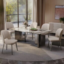Rackhams Shankar Leather Dining Chair, More Leg Colours - Gold Legs - thumbnail 6