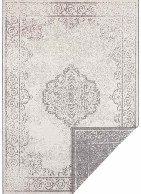 Rackhams Cebu Reversible Grey Rug Indoor-Outdoor - 200X290 cm - image 1