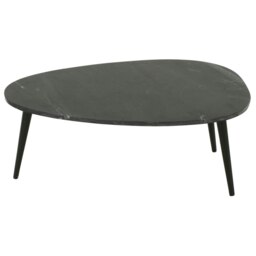 Rackhams Miel Coffee Table With Black Marble Top and Metal Legs - thumbnail 5