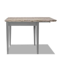 Rackhams Florence Square Extendable Kitchen Dining Table, Drop Down Leaf Small Table - Sage Green, Green - thumbnail 4