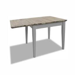 Rackhams Florence Square Extendable Kitchen Dining Table, Drop Down Leaf Small Table - Sage Green, Green - thumbnail 3