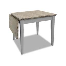 Rackhams Florence Square Extendable Kitchen Dining Table, Drop Down Leaf Small Table - Sage Green, Green - thumbnail 2
