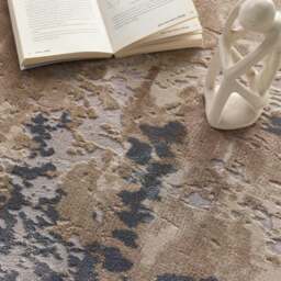 Rackhams Cosimo Beige/Grey Distressed Modern Rug - 120X160 cm - thumbnail 2
