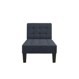 Rackhams Adalynn Chaise Lounger Blue Linen - Blue - thumbnail 4