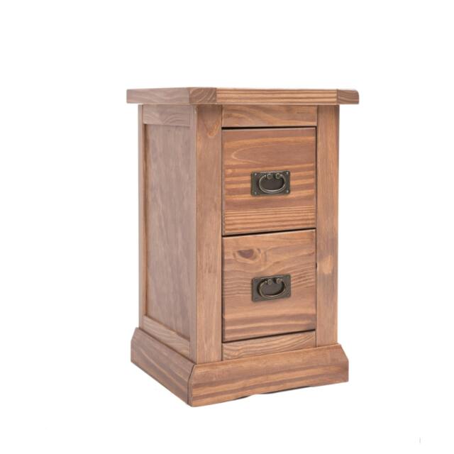 Rackhams Tirolo 2 Drawer Petite Bedside Table - Light Brown - image 1