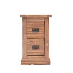 Rackhams Tirolo 2 Drawer Petite Bedside Table - Light Brown - thumbnail 2