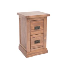 Rackhams Tirolo 2 Drawer Petite Bedside Table - Light Brown - thumbnail 3