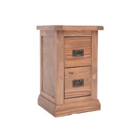 Rackhams Tirolo 2 Drawer Petite Bedside Table - Light Brown