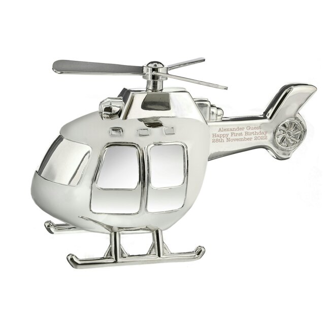Rackhams Personalised Helicopter Money Box - image 1