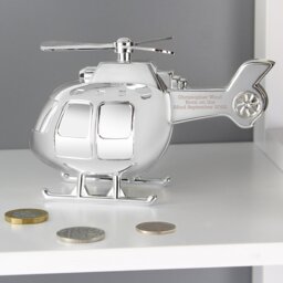 Rackhams Personalised Helicopter Money Box - thumbnail 2