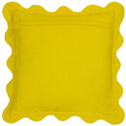Rackhams Scalloped Coral Cushion Cover - Citronelle - 50cm x 50cm - Citronelle - 100% Polyester - thumbnail 2