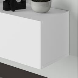 "Rackhams Francy Modern Wall Mounted TV Unit 55"" Multimedia Centre 180cm - Anthracite Grey White" - thumbnail 6
