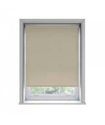 Rackhams No Drill Taupe Thermal Blackout Roller Blind (170cm Drop) - 175cm