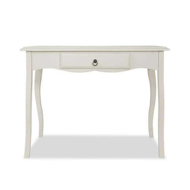 Rackhams Romance Dressing Table with Drawer. French Style Vanity Unit - Antique White, Grey tone - image 1