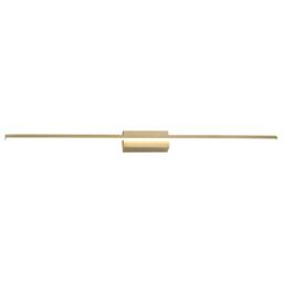 Rackhams Modern Designer Brushed Gold Metal LED Picture Wall Light Fitting - thumbnail 2