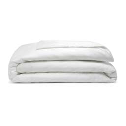 Rackhams Pima Cotton 450 Thread Count Duvet Cover - White - Double - White - 100% Cotton - thumbnail 4