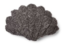 Rackhams Shell Cushion - Small - Medium - Large - Graphite - 35x50 cm