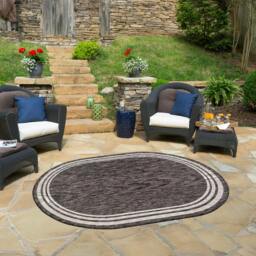 Rackhams Eagean-Vintage Grey Cream Black Charcoal In- & Outdoor Rug - 130 x 180 cm - thumbnail 5