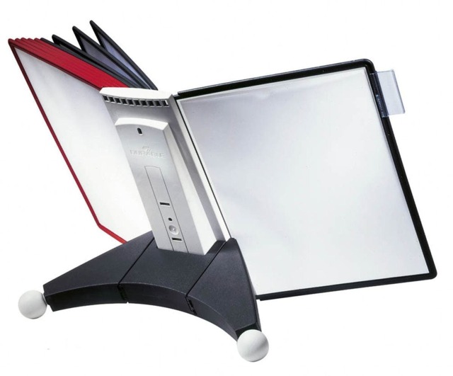 Rackhams SHERPA TABLE 10 Panel Display Panel Holder - 10 Panels - A4 Red & Black - image 1