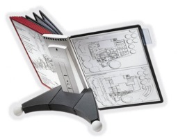 Rackhams SHERPA TABLE 10 Panel Display Panel Holder - 10 Panels - A4 Red & Black - thumbnail 3