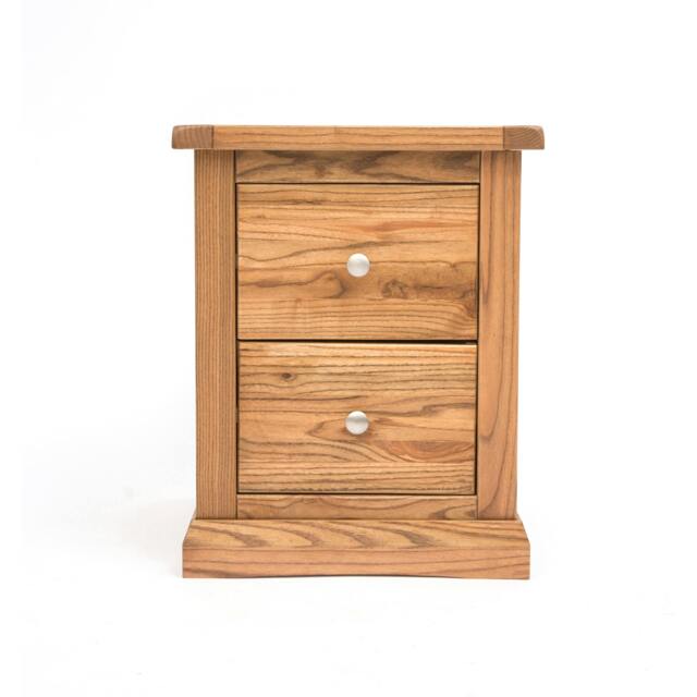Rackhams Salerno 2 Drawer Bedside Table - Natural - image 1