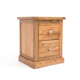 Rackhams Salerno 2 Drawer Bedside Table - Natural - thumbnail 2