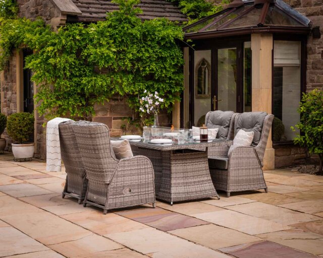 garden reclining dining set