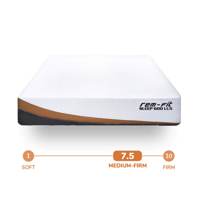 Rejuvenated REM-Fit® 600 Lux Hybrid Mattress, UK Super King Size 25x180x200 cm & 47.7 kg