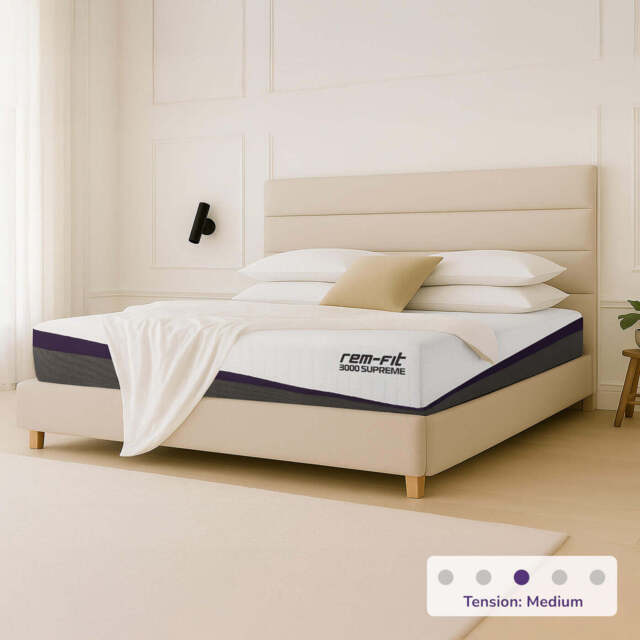 REM-Fit® 3000 Supreme Hybrid Mattress, UK Single 25x90x190 cm & 25.5 kg