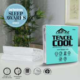 REM-Fit Tencel Cool Mattress Protector, UK Double 35x135x190 cm