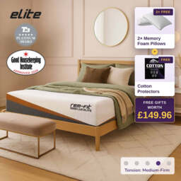 REM-Fit® 5000 Lux Elite Hybrid Mattress, UK Single 25x90x190 cm & 25.5 kg
