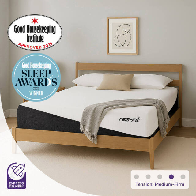REM-Fit® Pocket 1000 Hybrid Mattress, UK Small Double 20x120x190 cm & 32.4 kg