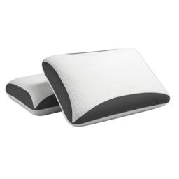 REM-Fit Bamboo Charcoal Pillow, Low Depth (8 cm)