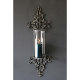 Metal Filigran Candle Wall Sconce