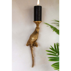 Golden Macaw Parrot Candle Holder - 2 Options Available - thumbnail 3