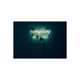 Everything Is Great Neon Art Print - thumbnail 3