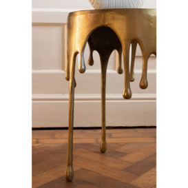 Gold Drip Side Table - thumbnail 3