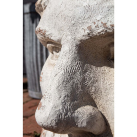 Large Rustic Stone Effect Classical Face Planter - thumbnail 2