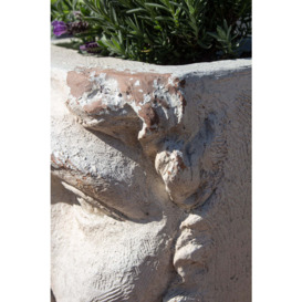 Large Rustic Stone Effect Classical Face Planter - thumbnail 3