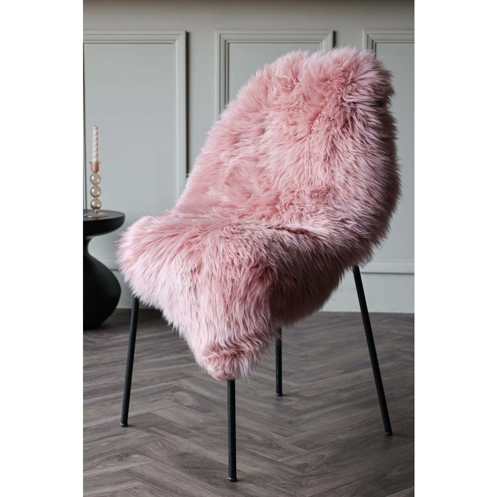 Dark Rose Sheepskin Rug