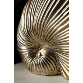 Brushed Gold Faux Sea Shell Ornament - thumbnail 2